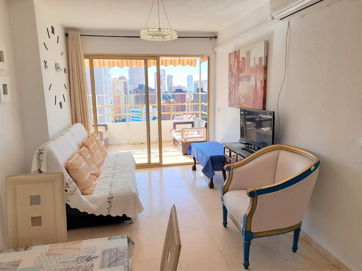 Agustina Apartment In Rincon De Loix -Free Parking, Wi-Fi, Pool, New Air Conditioning, Sea View 베니돔 외부 사진